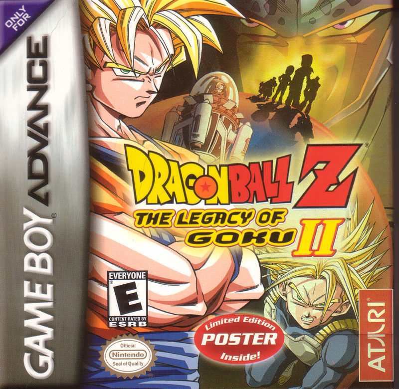 Dragon Ball Z The Legacy of Goku I & II box art for GameBoy Advance
